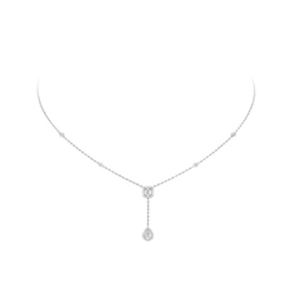 Picture of Messika梅西卡领带式白金钻石项链