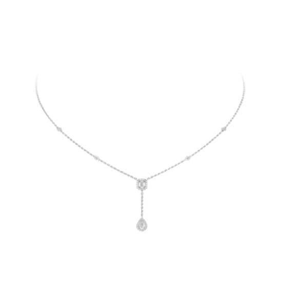 Picture of Messika梅西卡领带式白金钻石项链