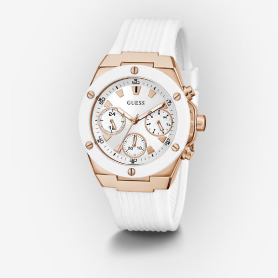 Picture of Guess 女士白色橡胶运动腕表